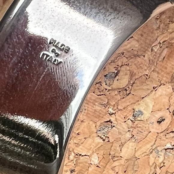 Salvatore Ferragamo Silver Vara Buckle Logo Leather Bracelet MINT - Picture 3 of 8